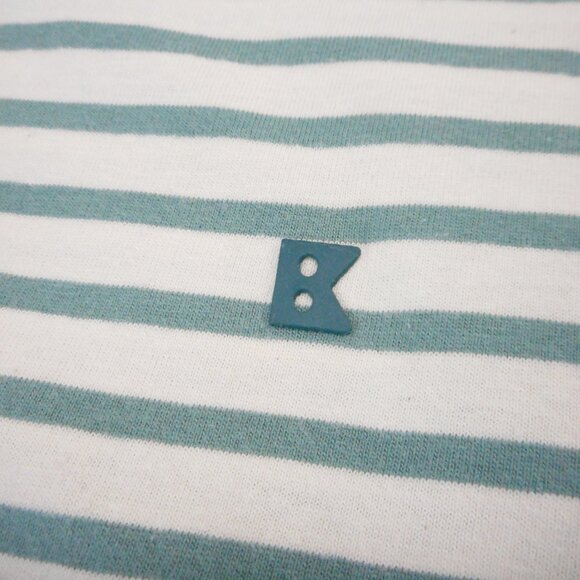 Okaidi Boys Short Sleeve Shirt French Striped Tee size 140 cm US 10 Years Cotton - Picture 7 of 10